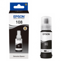 Mực nước cho máy in Phun màu Epson 108 Black (C13T09C14A) - Màu Xanh dung tích 70m - Dùng cho máy EPSON L8050