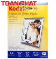 Giấy in ảnh KODAK Premium Photo Paper RC Glossy 270g - Khổ A4