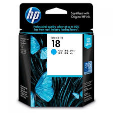 Mực in Phun màu HP18 (C4937A) Cyan - Màu xanh - Dùng cho HP 5300, HP 5400, HP 8600, L7380, L7580, L7590