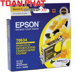 Mực in Phun màu Epson T0634 - Màu vàng - Dùng cho Epson Stylus C67, C87, C87PE, CX4100, CX4700, CX3700