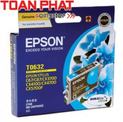 Mực in Phun màu Epson T0632 - Mực xanh - Dùng cho Epson C67,87,CX3700/4100/4700