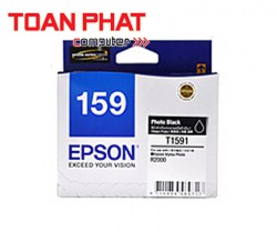 Mực in phun màu Epson T159 Photo Black - Màu đen - Ink Cartridge (C13T159190) - SP R2000