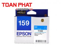 Mực in phun màu Epson T159 Cyan - Màu xanh - Ink Cartridge (C13T159290) - SP R2000