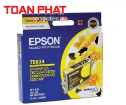 Mực in phun màu Epson T0634 - Màu vàng - Dùng cho Epson Stylus C67, C87, C87PE, CX4100, CX4700, CX3700 