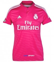 Bộ quần áo phông in chuyển nhiệt - Loại áo cầu thủ, áo số: Áo Bóng Đá Đội Tuyển Real Hồng