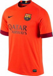 Bộ quần áo phông in chuyển nhiệt - Loại áo cầu thủ, áo số: ÁO ĐÁ BÓNG BARCELONA SÂN KHÁCH