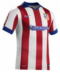Bộ quần áo phông in chuyển nhiệt - Loại áo cầu thủ, áo số: ÁO ĐÁ BÓNG ATLETICO MADRID HOME KIT