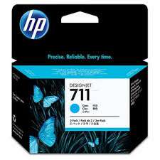 Mực in Phun màu HP 711 Cyan (CZ130A) Ink Cartridge 29 ml - Màu xanh- Dùng cho máy in HP  T520