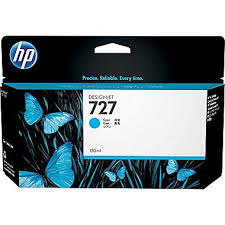 Mực in Phun màu HP 727 (B3P19A) Cyan Ink Cartridge - Màu xanh - Dùng cho HP T920
