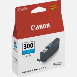 Mực in Phun màu Canon PFI 300C Cyan Ink Cartridge (4194C001) - Mực màu Xanh - Dùng cho Canon Pixma Pro 300
