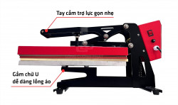 Máy ép áo, ép nhiệt phẳng lồng áo chuyển nhiệt kích thước bàn ép 320x450mm - Công suất 1500W