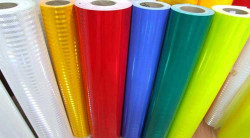 Giấy cắt chữ DECAL PVC loại phản quang 7 màu óng ánh khổ 0,61 m dài 200m
