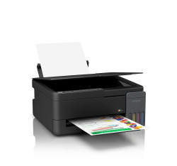 Máy in Phun màu Đa năng Epson Eco Tank L3350 (in wifi, scan, copy) - Khổ A4 - Máy in có gắn sẵn bộ tiếp mực ngoài 04 màu chính hãng Epson (BHành 12 tháng)