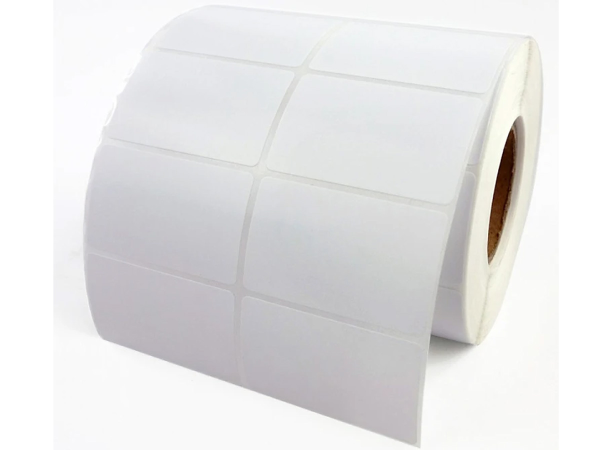 Giấy in Tem Nhãn Decal Giấy Thường 50x25x50m 2 tem/hàng (cuộn ~1700 tem) - Giấy in đơn hàng Shopee, Tiktok, Lazada, TMĐT...